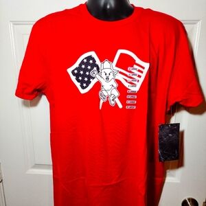 Bad Boy Invisible Bully Authentic T Shirt Mens XL Red Short Sleeve 100% Cotton